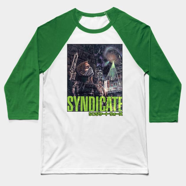 Syndicate (1993) Alternate Design Tribute Shirt Baseball T-Shirt by lilmousepunk